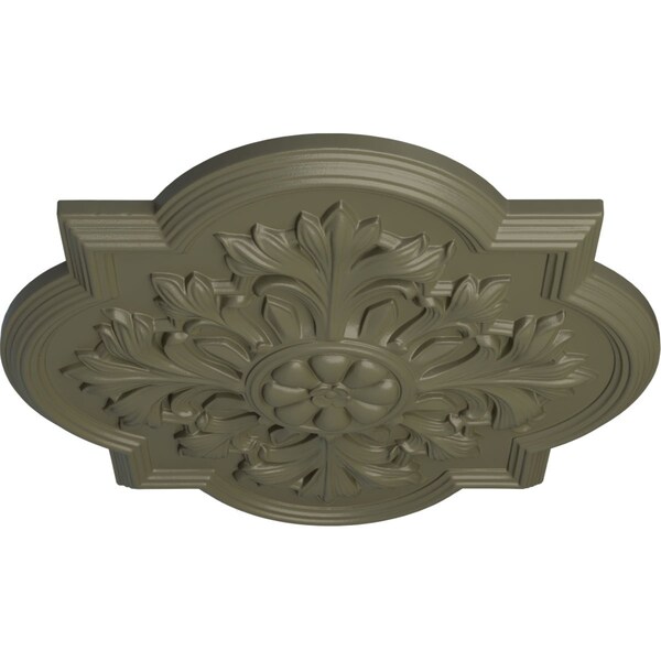 Bonetti Ceiling Medallion (Fits Canopies Up To 5 1/8), Hand-Painted Spartan Stone, 20OD X 1 3/4P